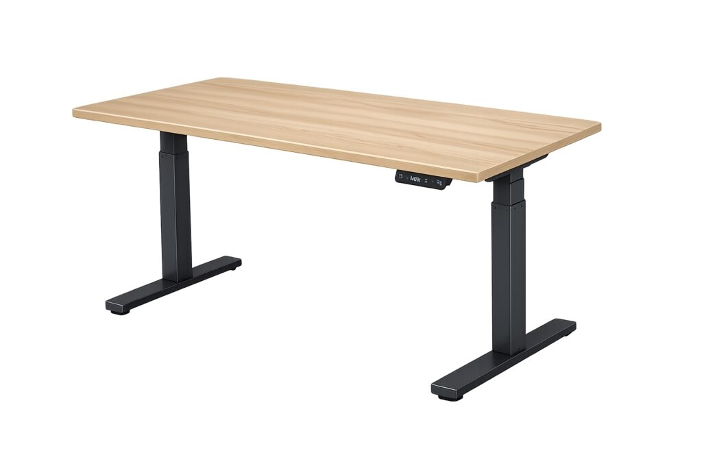 bureau ajustable panneau commande