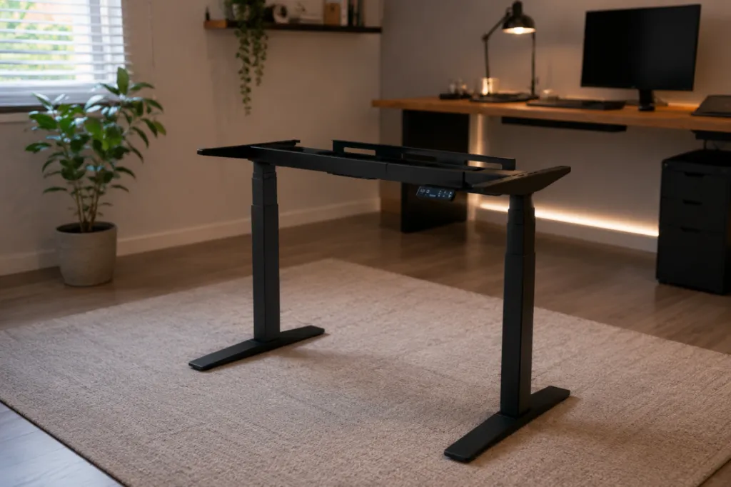 Piètement du bureau assis debout Flexispot E7 Pro, double moteur et colonnes renforcées